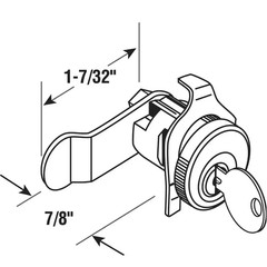 5-Pin Tumbler Diecast Nickel-Plated Mailbox Lock, Bommer