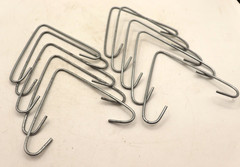 Lot of 25 Cully Side Mount Fluorescent Light Fixture Hangers, Bright Galvanized