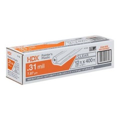 12 ft x 400 ft 0.31 Mil High Density Painters Plastic Sheeting Protective Cover