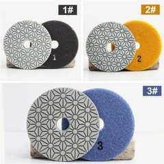 5 inch Diamond Polishing Pad Dry / Wet 3 Step SET Granite Stone Concrete Marble