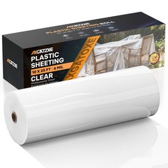 6 Mil 10×25 FT Heavy Duty Plastic Sheeting, UV Resistant Tear-Proof for Green…
