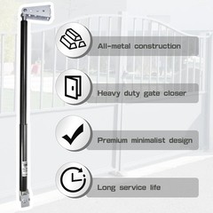 Affectnianly TB200 Hydraulic Gate Closer Adjustable Auto Closer 60-140 Lbs
