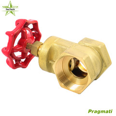 1-1/2″ NPT Brass Gate Valve Heavy Duty Two-way Flow Manual Rotary Sluice Valve