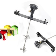 50 Gallon Pneumatic Bracket Mixer Tank Barrel Air Mix Stainless Steel Paint1/2HP