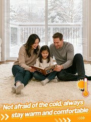 87×236in Window Insulation for Winter – Fits Sliding 87×236in, Transparent