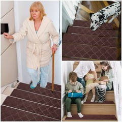Gmonby Stair Treads For Wooden – Stairs Runner Indoor Non-Slip