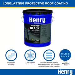 201 Fibered Black Asphalt Roof Coating 4.75 Gal.