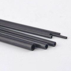 1mm-6mm Black Carbon Fiber Tube Round Tube Bar Rod Length 200mm For RC Airplane