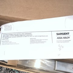 New!! SARGENT 8816 Rim Exit Device Fire Rated Satin Silver RR only 1 in this box