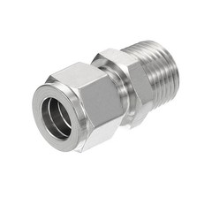 1/2NPT x Φ1/2″ Stainless Steel Compression Tube Fitting with Double Ferrules