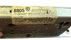 Marks 8805FL RH Mortise Lock Body Single Point Dead Latch Commercial Door Lock