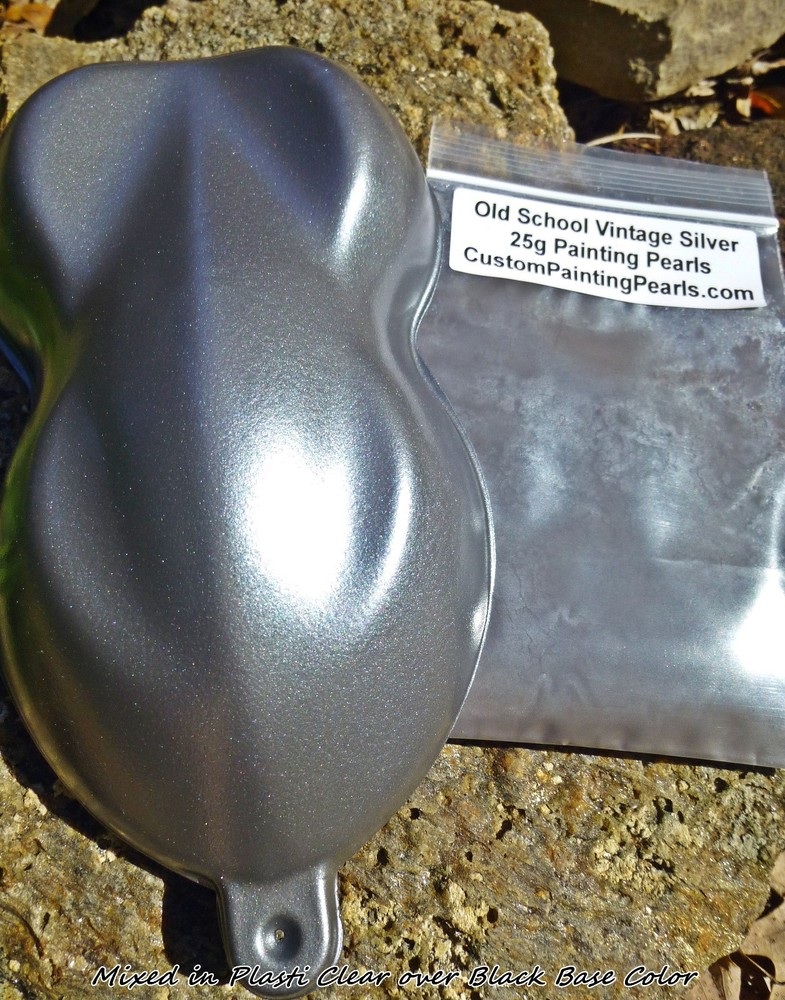 Old School Vintage Silver Pearl Pigment Auto Clear Gallon