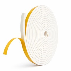 Weather Stripping Foam Tape, 17 Ft Door Seal Strip, EVA 3/8″ Wide, White