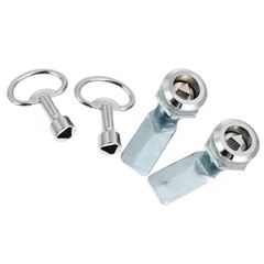6 Sets Practical Distribution Cabinet Lock Sturdy Power Cabinet Triangle Lock
