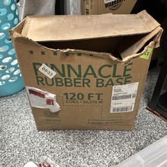 PINNACLE / ROPPE Rubber Wall Cove Rubber Base 6” x 50-60’ Roll