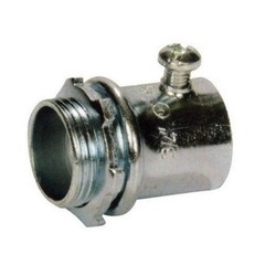 Morris Products 14882 EMT Set Screw Connector, Steel, 1″ Trade Size Pack of 20