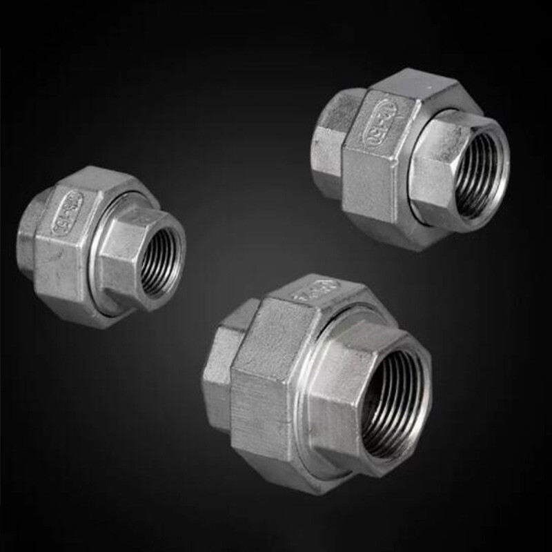 BSP Equal Female Union 304 Stainless Steel Thread Connector Pipe Fitting Adapter