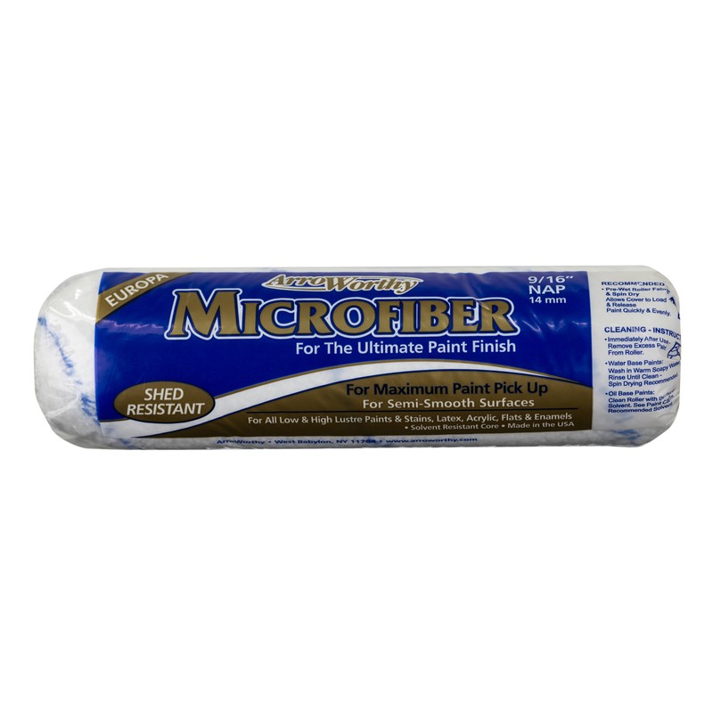 ArroWorthy 9MFR4 Microfiber Nap Non-Shedding Roller Cover 9 x 9/16 in.