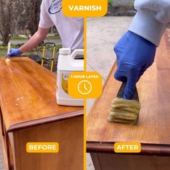 GREENEZ Furniture Strip & Clean | Paint & Varnish Remover | Wood Stain Stripper