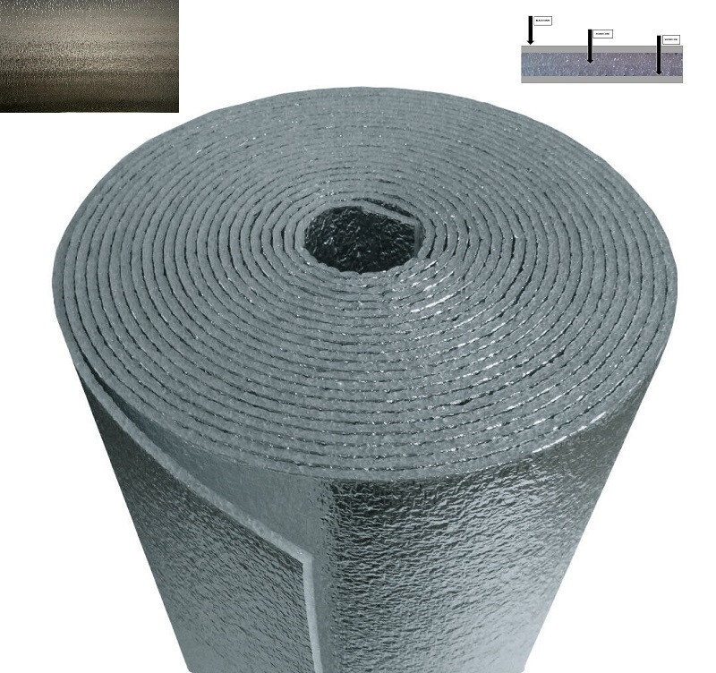 Reflective BLACK Foam Insulation Heat Thermal Shield Radiant Barrier 2FT X 4FT