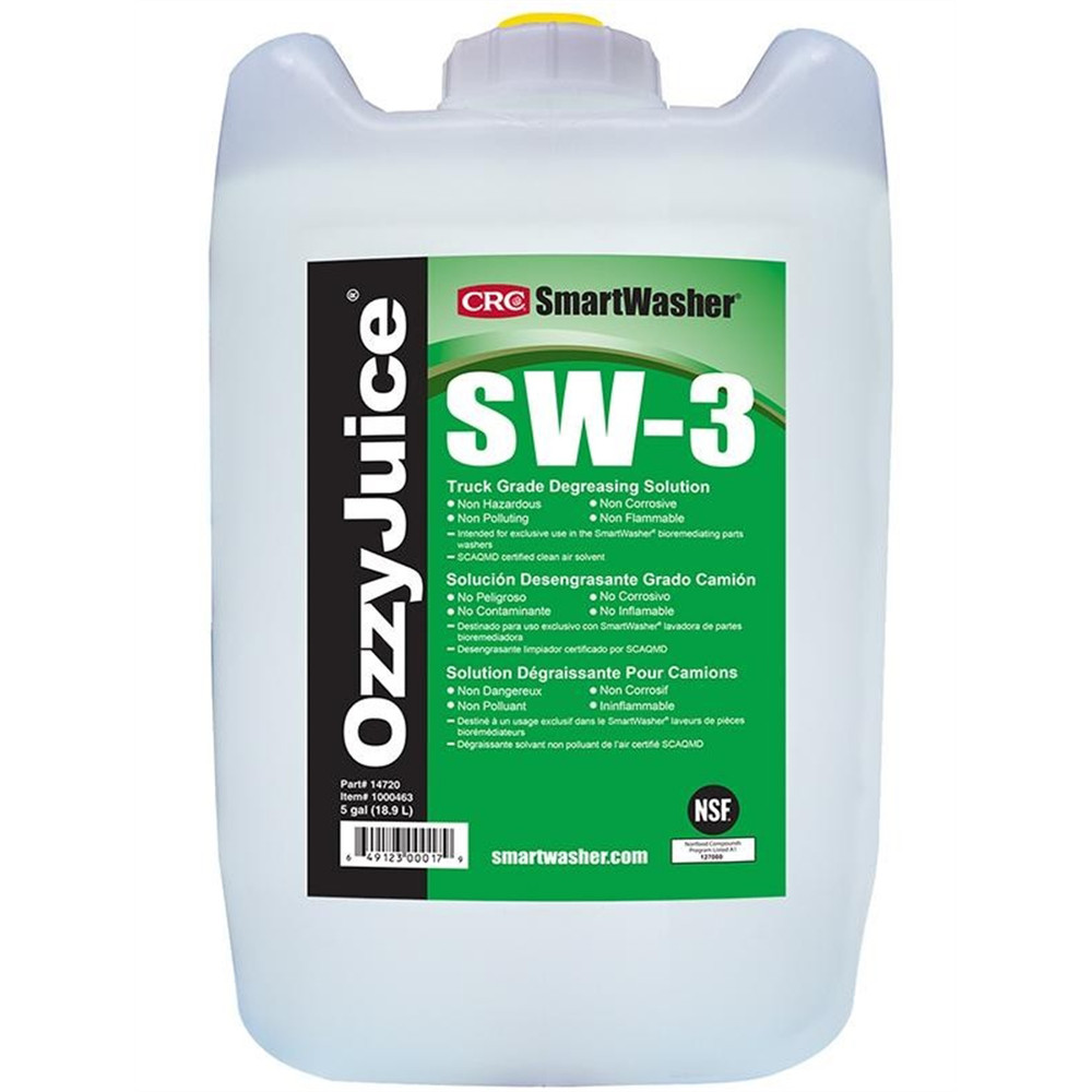 14720 CRC Industries SmartWasher OzzyJuice SW-3 Truck Grade Degr Solution, 5 Ga