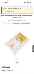 3M Scotchgard Resilient Floor Protector, 1 Gallon Bag