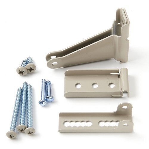 Storm Door Closer Mounting Bracket Replacement Hardware Kit in Sandtone Color