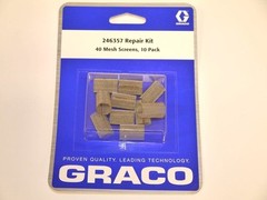 246357 Screens, 40 Mesh 10 Pack – Original Graco Fusion Air Purge Gun