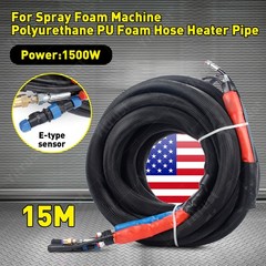 15M Polyurethane PU Foam Hose Heating Hose Heater Pipe for Spray Foam Machine