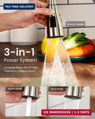 APPASO Touchless Kitchen Faucet with Pull Down Sprayer, Motion Sensor Hands Free