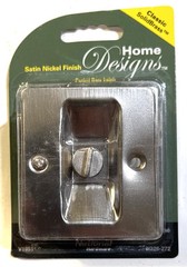 National Knotched Pocket Door Latch Satin Nickel Finish w/Lock N326-272 V1951