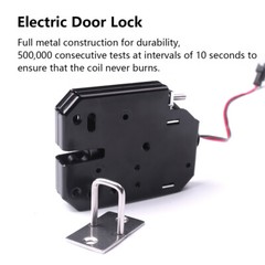 12V DC 2A ELECTRIC MAGNETIC LOCK INTELLIGENT CABINET DOOR LOCK FAIL SECURE