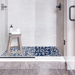 Primoon Pebble Ceramic Tiles 5 Sheets Heart-Shaped 12X12 Floor Tile Ceramic