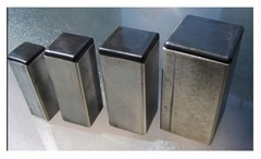 10 x fin plugs square tube 30 x 30 mm square grey end caps plastic