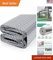 Bubble Insulation Sheet, Reflective Insulation Roll, 23.6IN X 10FT | Double S…