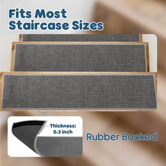 Goylser Peel And Sticker Stair Treads Non Slip For Wooden Steps Indoor 15 Pack