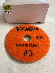 VENOM HYBRID PADS DIAMOND POLISHING PAD STEP 3 FLEX (4 INCH) BOX OF 10