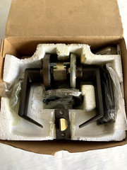Schlage Door Lever AL52PD SAT 613 in Bronze