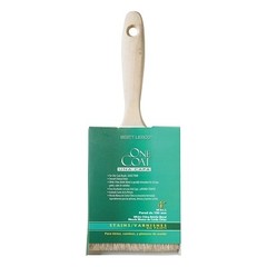 One Coat™ Trim/Wall White China Brush, 7/8 in Thick, 4 in W, Beavertail