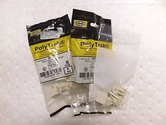 Hubbell Raceway End Cap 0.77" L x 1" W x 0.84" H Ivory QTY 15 PP1