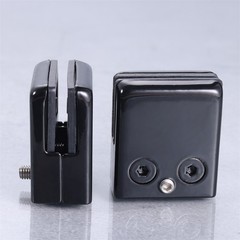 8Pcs Glass Clamps Black 304 Stainless Steel for Glass Door Bathroom Wine Cabinet