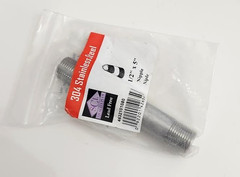 NEW Smith-Cooper 4632101080 SCH40 Stainless Steel Nipple 1/2″ MPT x 5″