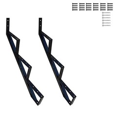 Mtb Supply 27 Inch Black Steel Stair Step Riser 3-Step Metal Stair Stringer 2