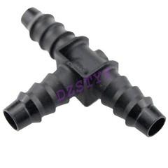 2 PCS 10mm T Piece Plastic Hose Pipe Tube Connector Joiner Air Water Fuel Car