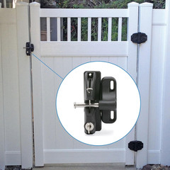 Lokklatch N346-201 Keyed Gate Latch with Adjustable Design for Wood Metal Vinyl