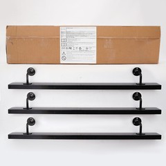 Stainless Steel Stair Rail 101×9.8cm – Baking Paint Wall Mount, 90kg Capacity