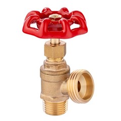 EFIELD 5-Pack Boiler Drain 1/2 inch MIP x 3/4 MHT, Pack of 5, Brass