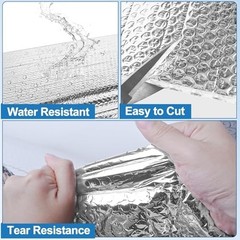 Reflective Insulation Roll 36in 10ft Double Bubble Wrap Aluminum Foil Window RV