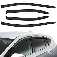 Side Window Deflectors Dark Smoke Rain Guards 4pc Set for 2007-2011 Toyota Camry