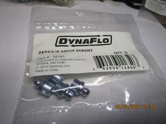 DynaFlo® 3/8″- St Steel Yellow Zinc Drive Grease Fitting w/o Ball Check QTY 5